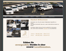 Tablet Screenshot of limousinenservice-wolf.de